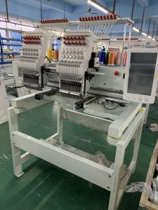 China Two head 6/9/12/15 needles embroidery machine for flat cap t-shirt embroidery on sale 