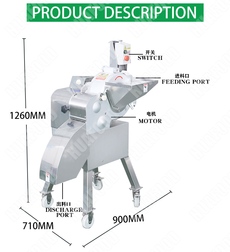 industrial vegetable cutting machine vegetables fruit ginger potato carrot dicing slicing cube cutting machine