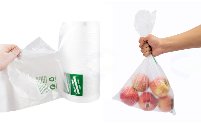 Clear Flat Food Packaging Plastic Bag on Roll for Fruits and Vegetables