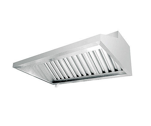 Natural Commercial Restaurant Hood , Heavy Duty Stainless Steel Kitchen Exhaust Hoods