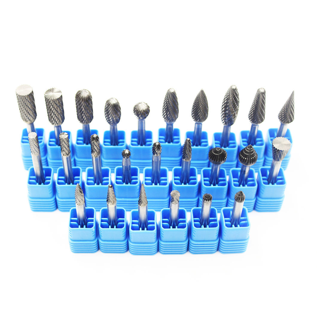 Double Cut Tungsten Carbide Rotary Burrs Set