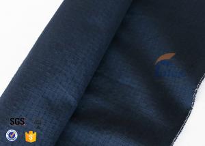 China Navy Blue 210g Kevlar Aramid Fabric Flame Retardant / Abrasion Resistant on sale 