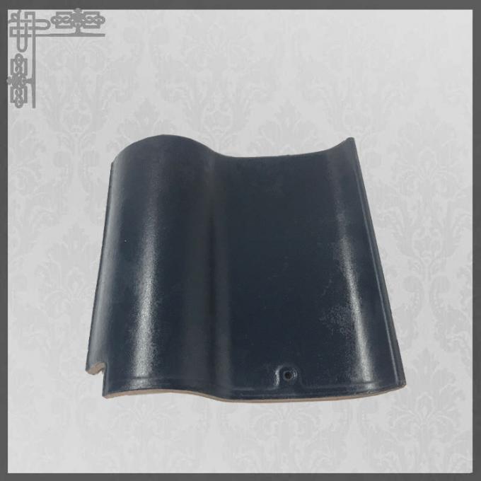 S Type Glossy Ceramic Roof Tiles House Glazed 220mm Grey Clay Roof Tiles 2