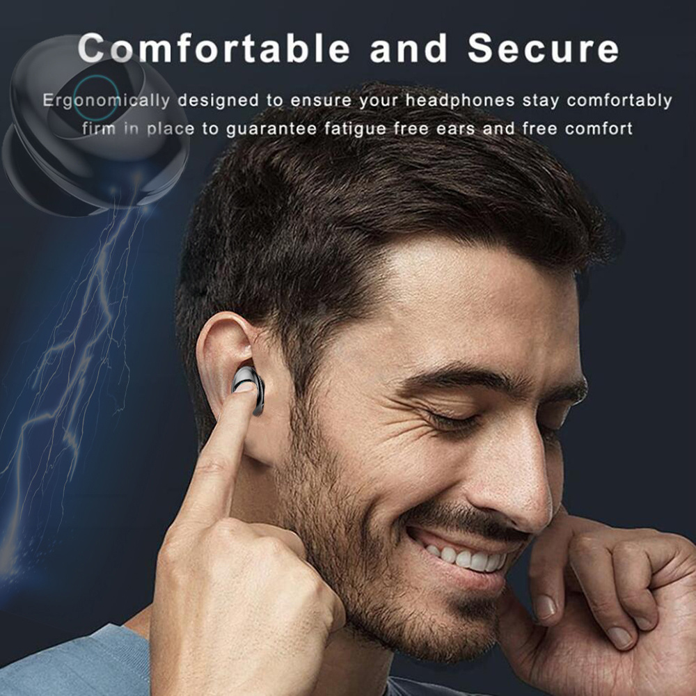 Q1 Wireless Bluetooth Earphone Earbuds Multi-Function MP3 Player Headset Ipx7 Waterproof 9d Tws Headphone (with 3500mAh Power Bank Charging Case)