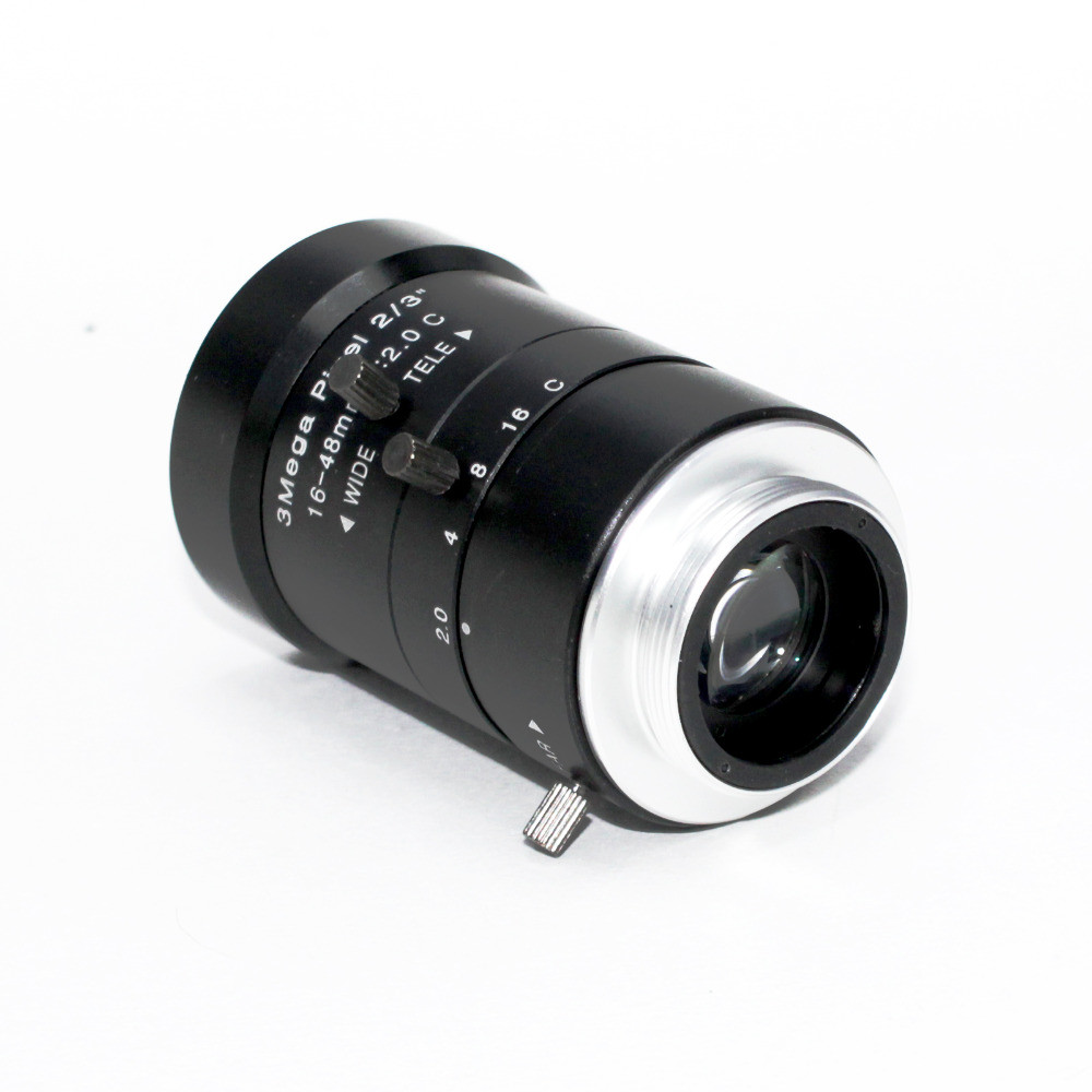 HD 3.0Megapixel Manual F2.0 Iris 16-48mm Varifocal IR CCTV Lens C M For Bank Supermarket Road monitoring