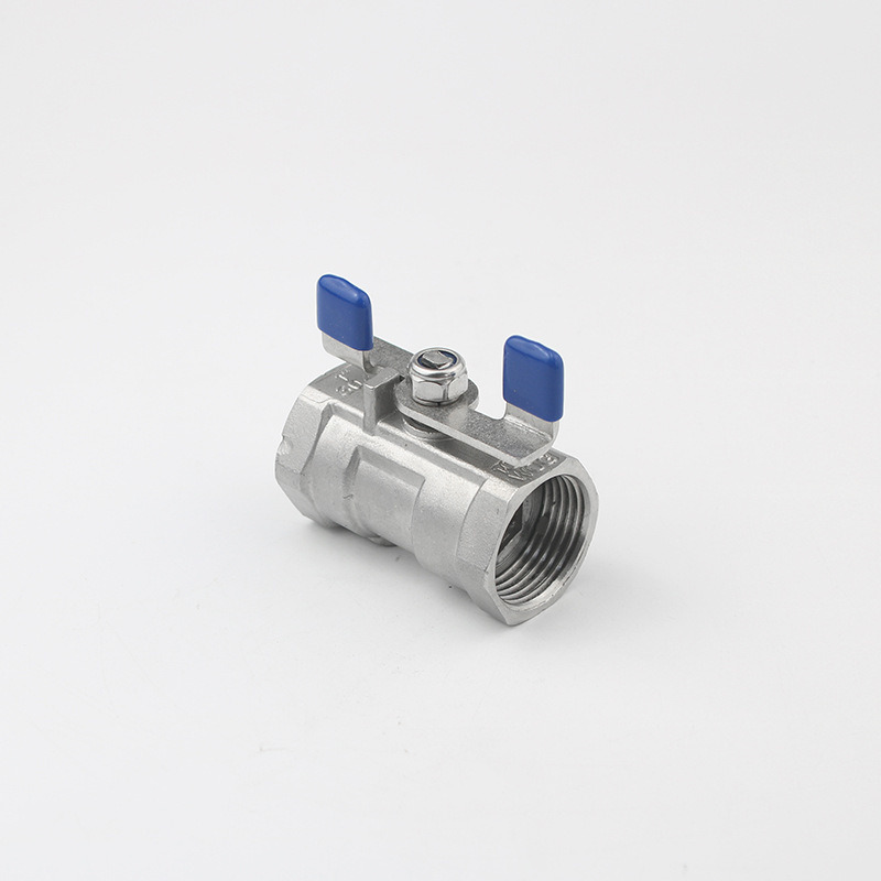 Hot Sales 1PC Stainless Steel Internal Thread Ball Valve with Butterfly Handle