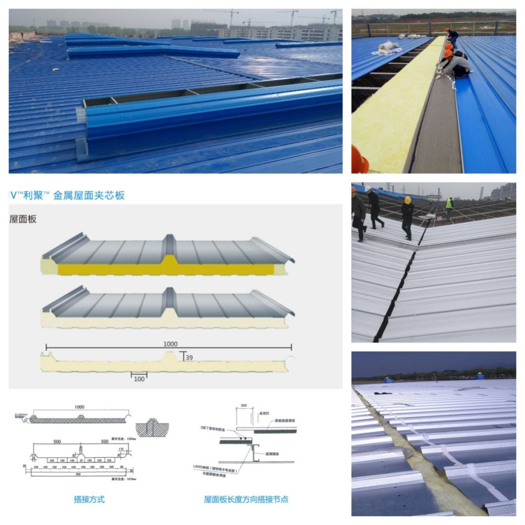 Sandwich Panels Two Story Steel Frame Structure Steel Structure Workshop Warehouse Building