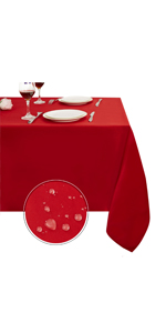 red table cloth