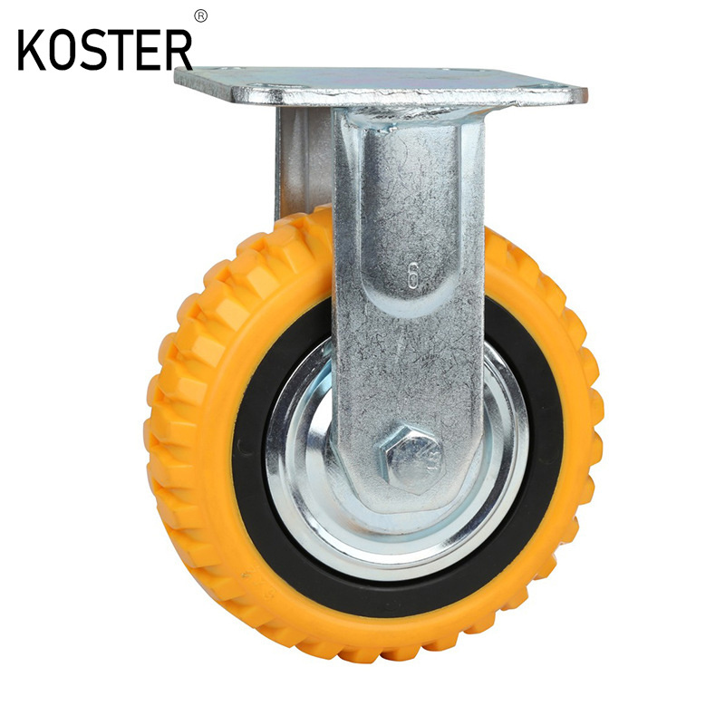 5&prime; &prime; Caster Wheels Heavy Duty Swivel Casters PVC Wheel with Top Plate and Double Bearing