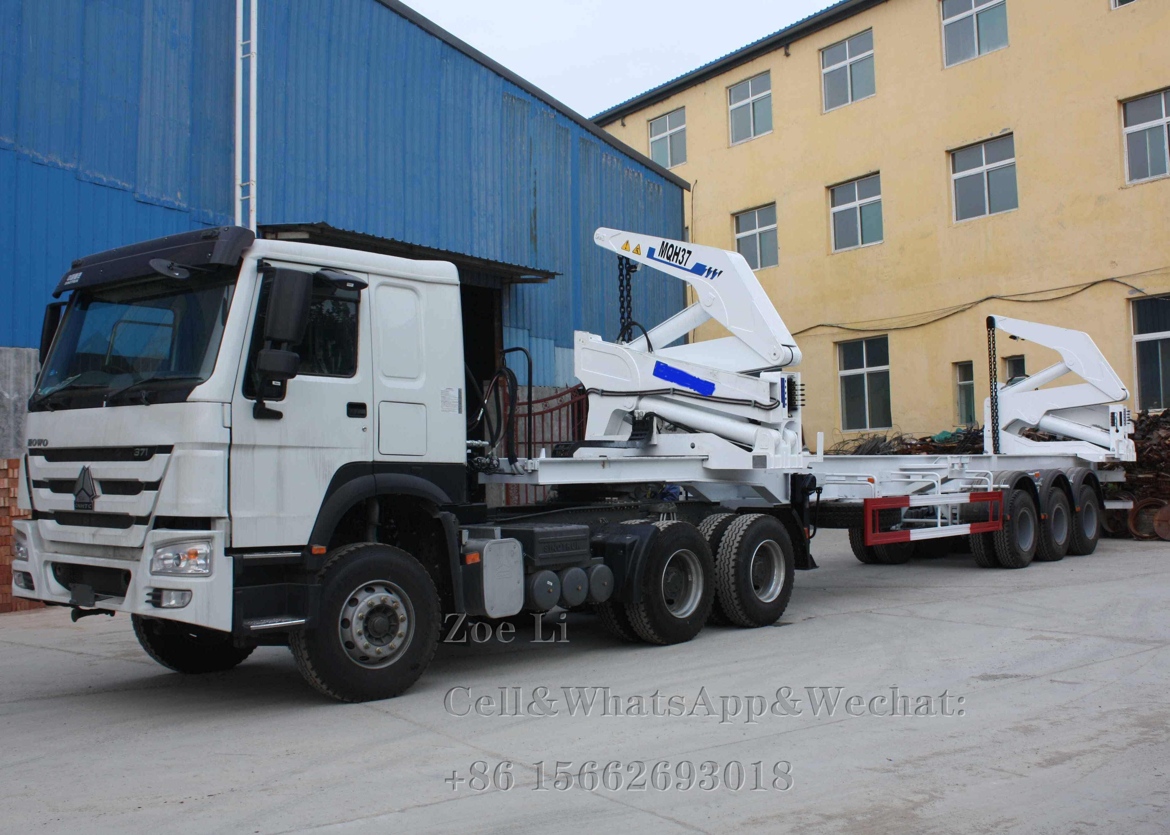 3 Axles 12 weheels container 50 tons heavy duty Van Semi Trailer 1
