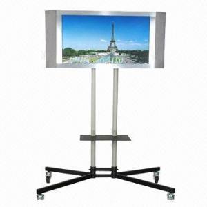 China New Design Aluminium Mobile TV Cart with Wheels, Suitable for 32 to 52 Inches Plasma TV on sale 