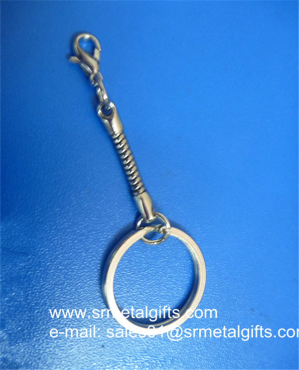 Metal snake chain keychain accessory