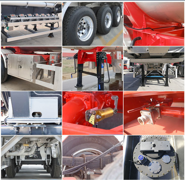 3 Axle 45000/50000L Fuel Oil Petrol Tanker Semi Truck Tractor Trailers for Sale