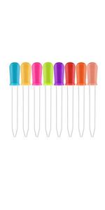 Liquid Droppers Silicone Clear Liquid Medicine Eye Dropper with Bulb Tip for Kids Candy Mold