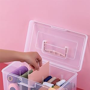 Sewing Box Organiser for Threads Needles and Accessories