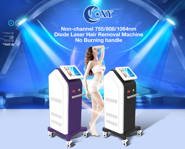 Alexandrite laser 755 / 808 / 1064nm combination 808nm diode laser hair removal machine