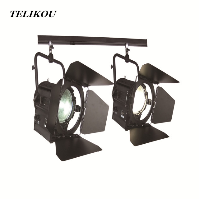 TELIKOU LED Fresnal Spot Light 100W with DMX For TV studios Interview lighting, films lighting and television shows theaters