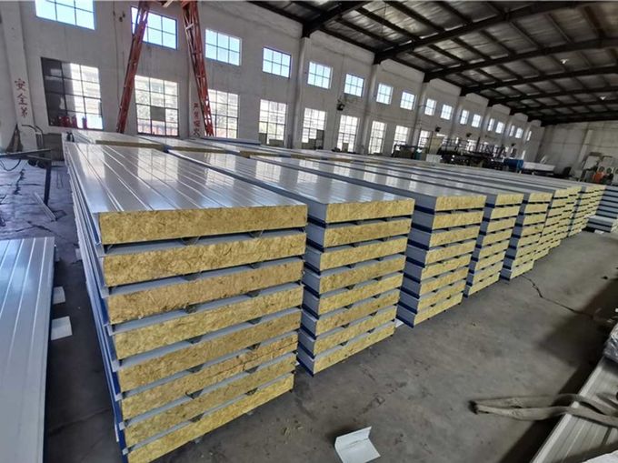 insulation board Stone Wool Core Galvanized Steel Sandwich Roofing Sheets manufacturer large stock best price