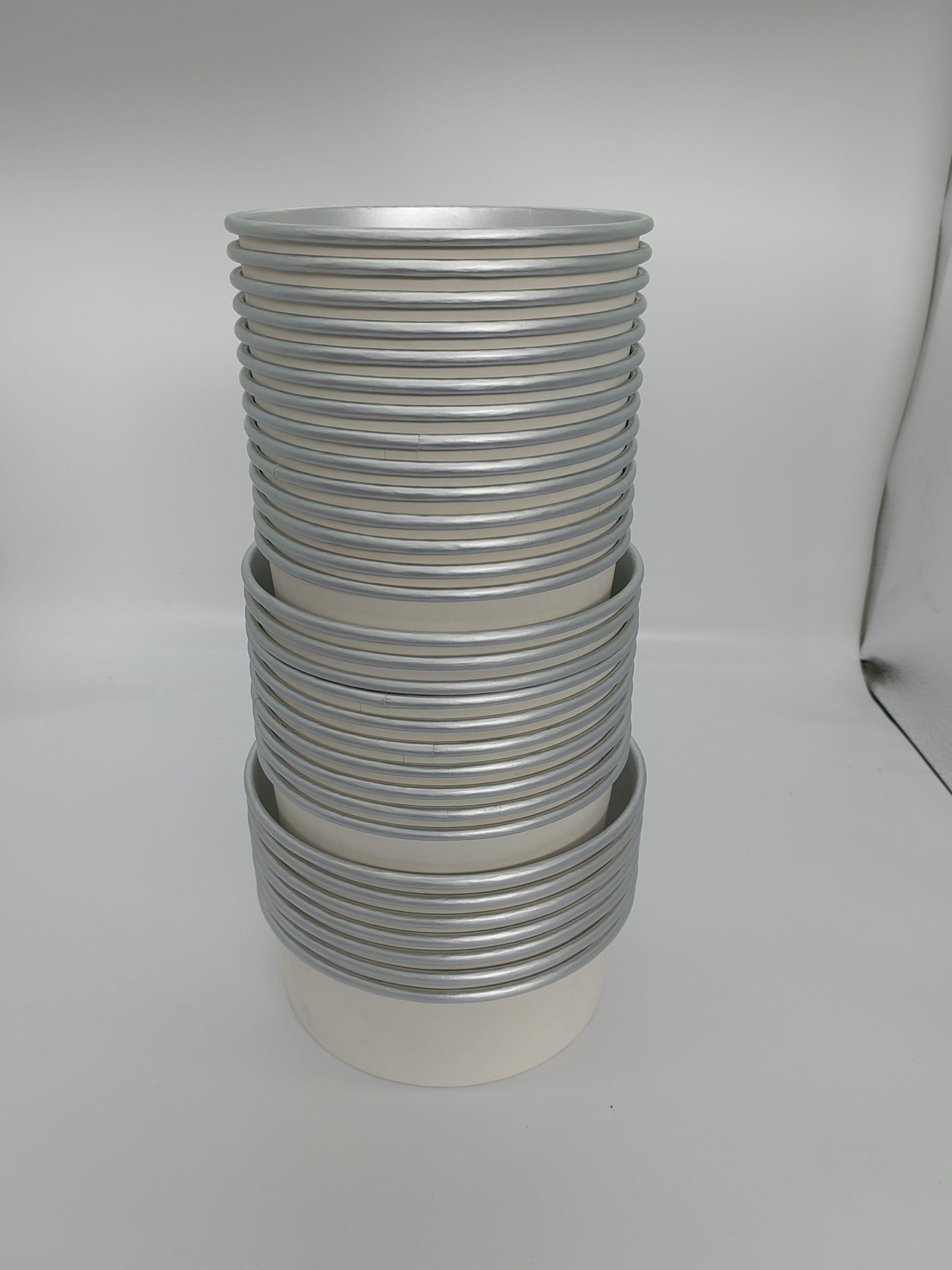 1300ML Disposable Aluminum Coating Bowls Aluminum Foil Paper Bowl with lid