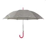 Windproof 23 Polyester 190T Straight Umbrella With Wooden Handle
