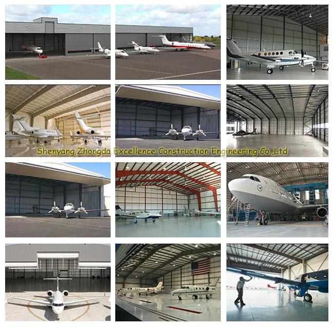 Good Price Steel Structure Frame Building Construction Prefabricated Aircraft Hangar