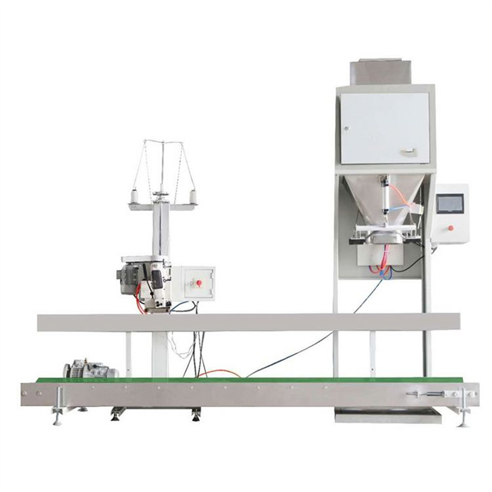 Semi Automatic Rice Seed Fertilizer Pellet Packing Machine For 50kg Bag