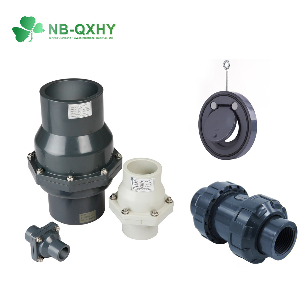 Plastic PVC Check Valve Wafer Swing Check Valve for Water Treatment