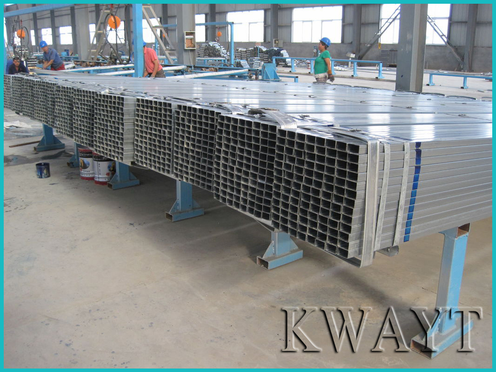 China gold suppliers of galvanized square tube in Tianjin