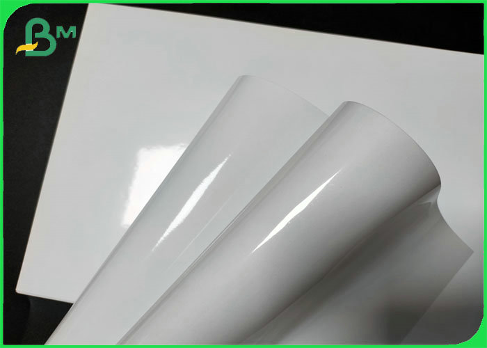Water Resiatance High Glossy White Mirror Cast Coated Paper For Labels Printing