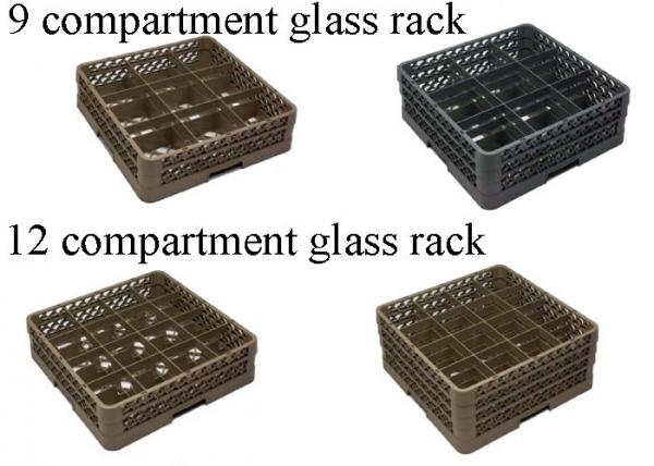 PP Compartment Glass Rack Kitchen Plate 