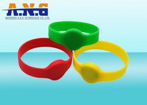 China ISO11784 / 5 LF 125Khz rfid wristbands for events , TK4100 chip on sale 