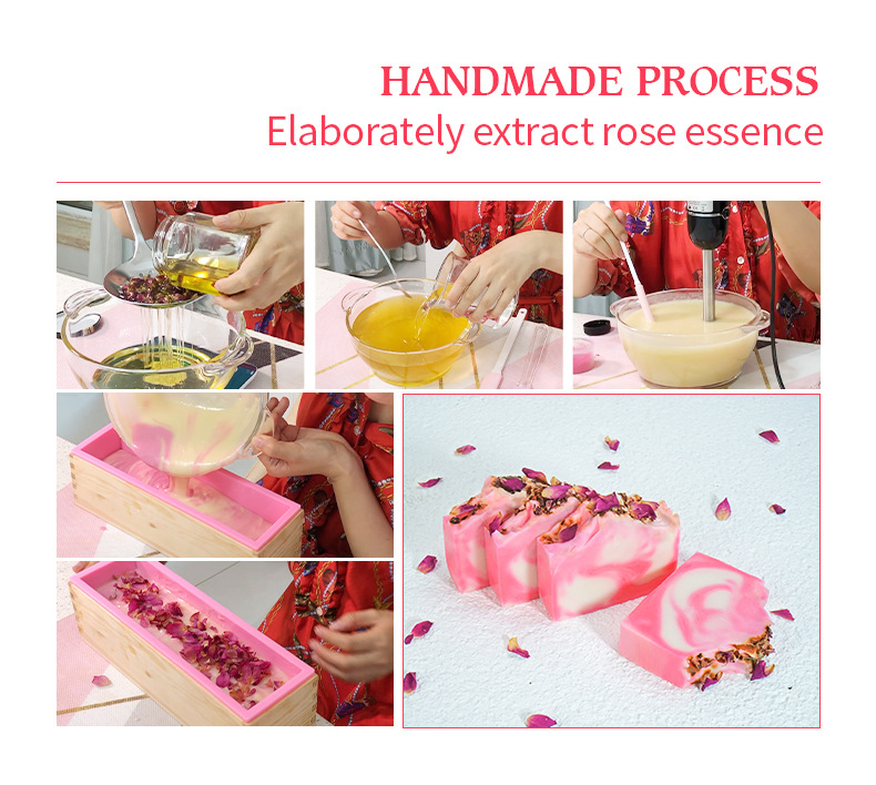 Organic rose petal soap