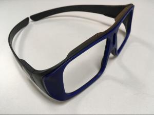 China Unfolded Big Frame Linear Polarized 3D Glasses 0.23mm Lens Custom Color on sale 