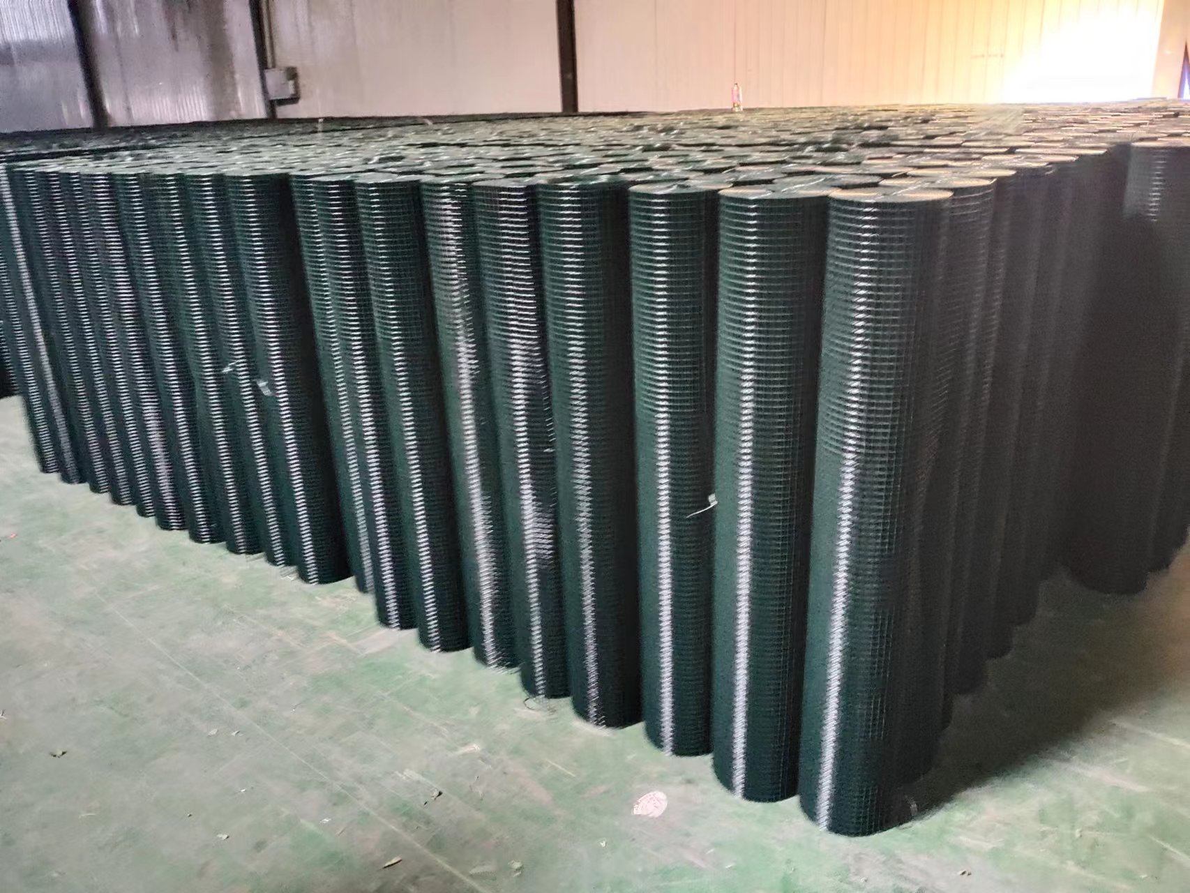 green colored welded wire mesh