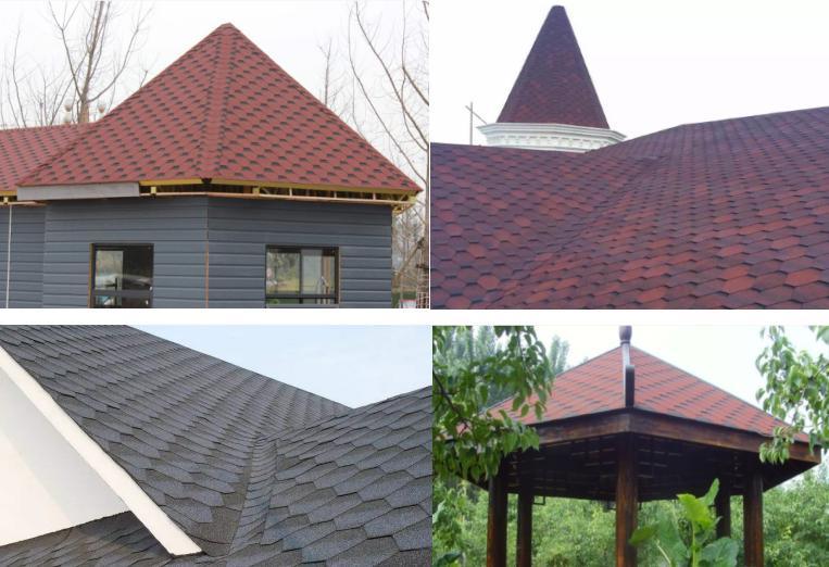 Factory Direct Sell Top Quality Geometric Stone Coated Fiberglass Asphalt Roofing Tile
