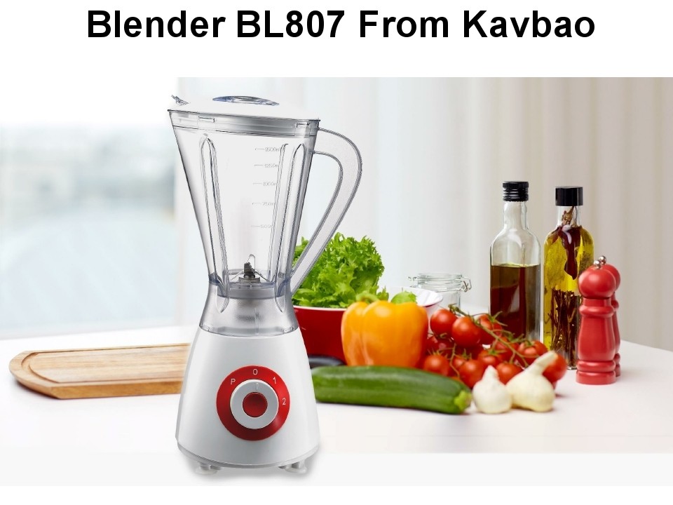 Popular BL807 Plastic / Glass Jar Food Blender