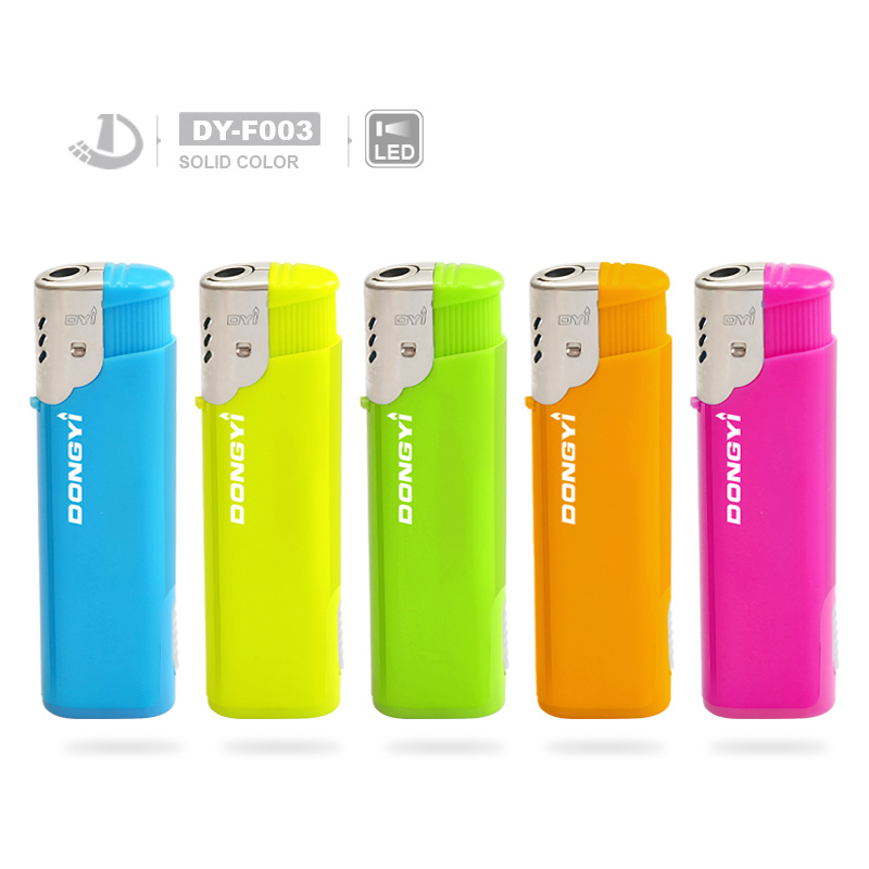 Cheapest Windproof Electric Lighter LED Disposable Cigarette Lighter