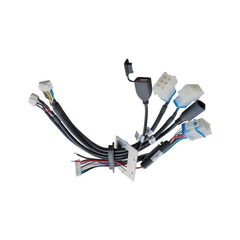 Cable Assembly Manufacture Automotive Wire Harness 9 Cores Mini DIN 9 Pin MD 9 Pin Male Connector with Free Cable