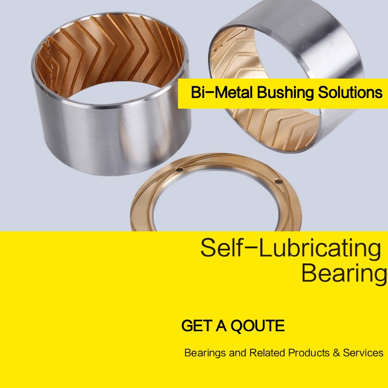 Oil groove bimetal bearing