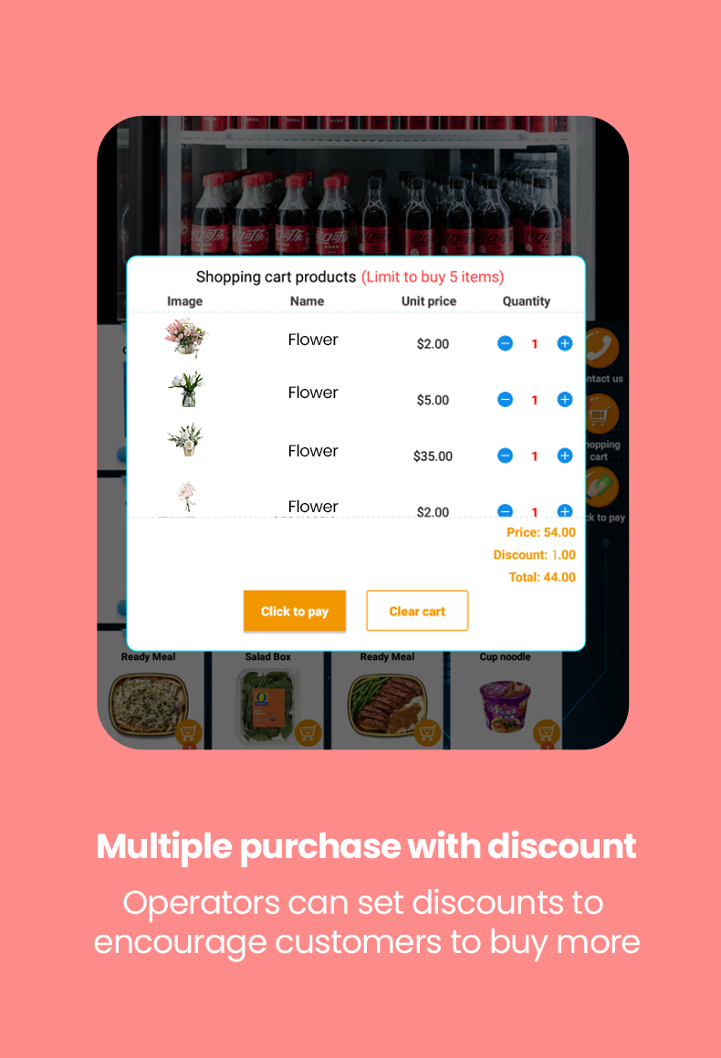 Why choose micron smart flower vending machine? We can increase your 30% income! our machine is intelligent and offer customer better shopping experience
