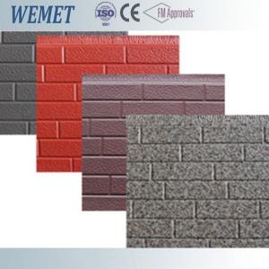 China 16mm thickness metal facade polyurethane foam decorative exterior wall panel customized on sale 