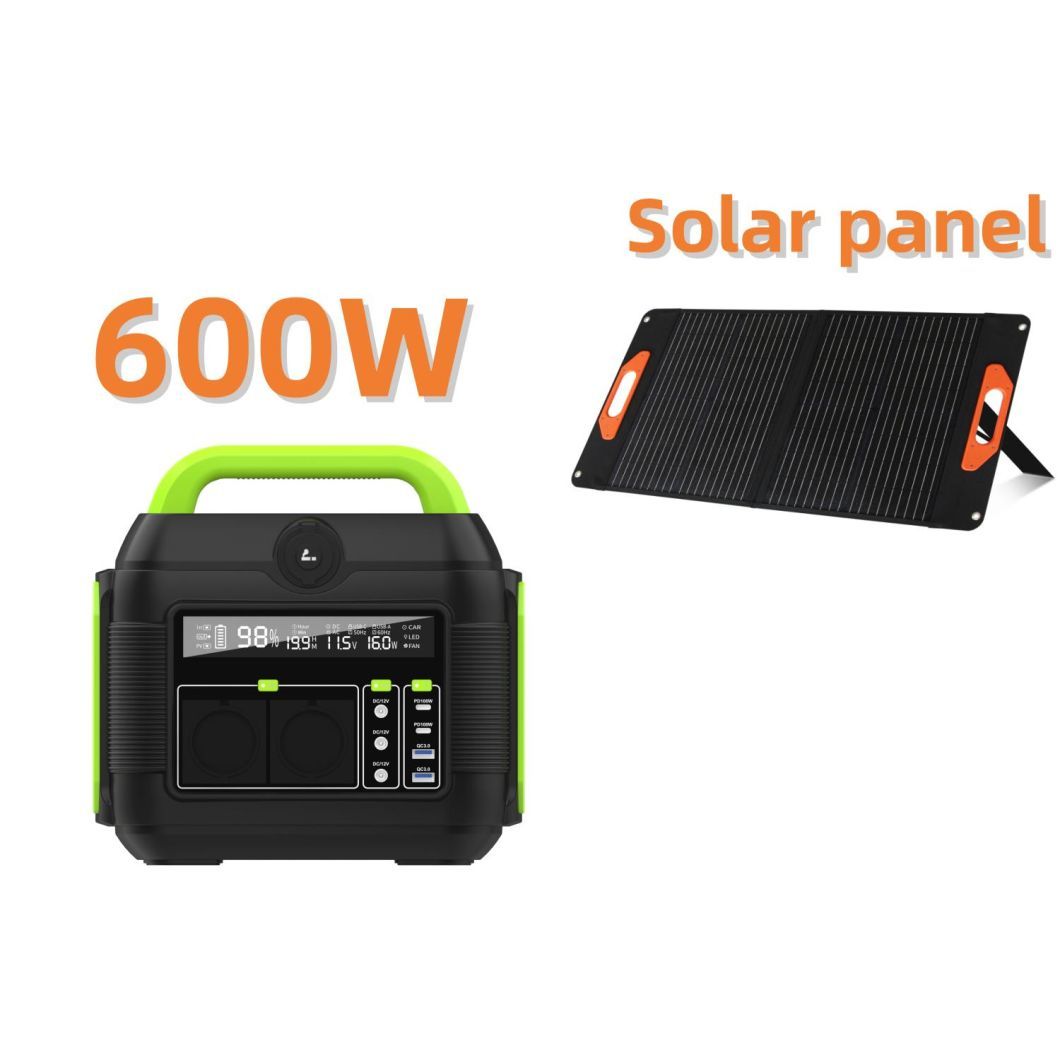 Lithium Battery Solar Generator 600W 300W Portable Energy System Station Portable Power Station