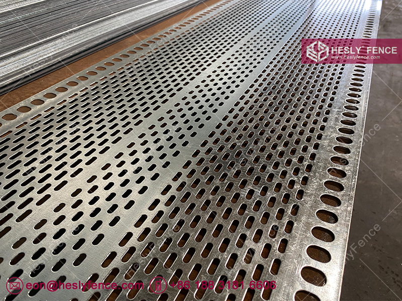 perforated metal wind fence