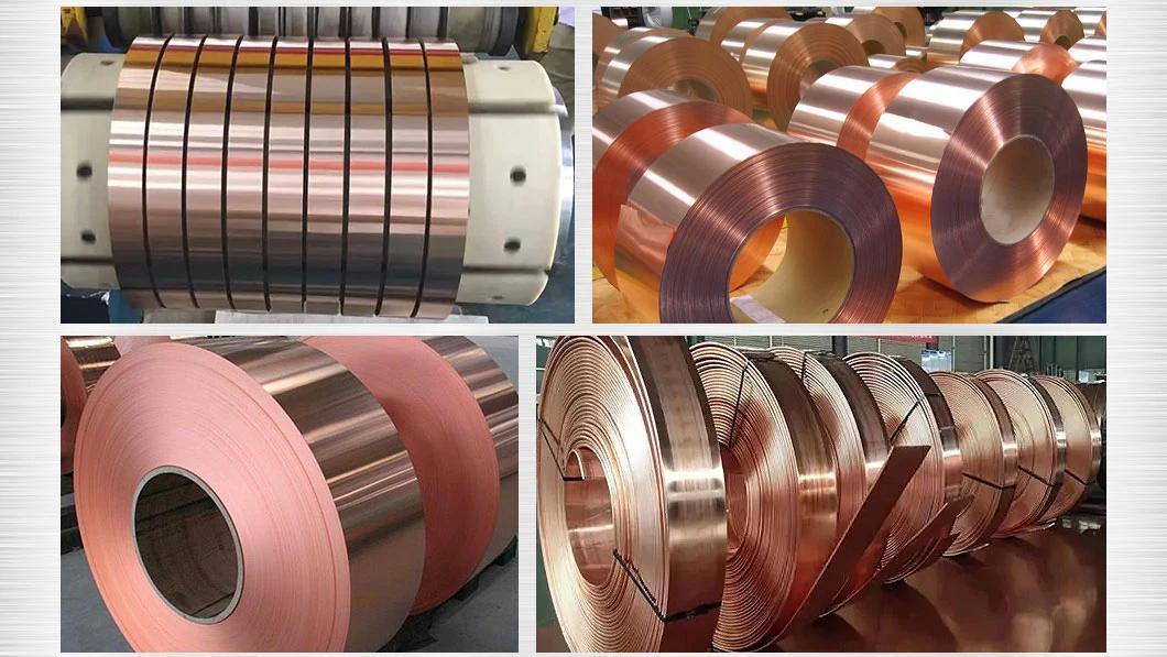 Best Red Copper Roll 0.1 Welded High Purity Copper Strip C2600 C2680 C2700 C2800 Copper Coil