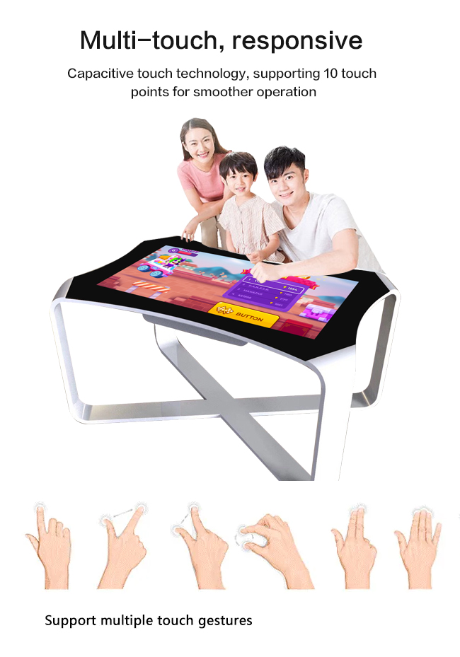 Touch table Wifi android system LCD table kiosk interactive multi top coffee smart touch screen table