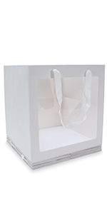 squar paper bag white