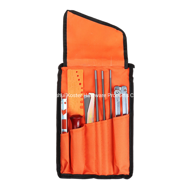 10PCS/Set Chainsaw Sharpening Filing Kit 5.2mm File Fits For3/8 PRO Chain Chainsaw Sharpener