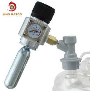 China Portable Aluminum Compact CO2 Regulator 60PSI For Carbonation on sale 
