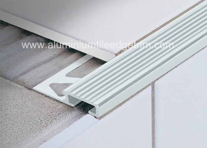 aluminium stair nosing edge trim installation