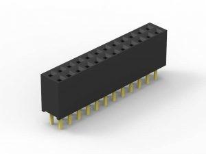 Header 2 Rows, TSW Series Pack of 5 Through Hole 56 Contacts Board-To-Board Connector TSW-128-08-S-D 2.54 mm 